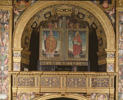 St. Bassianus and St. Ambrose, Bishop of Milan by Matteo Chiesa